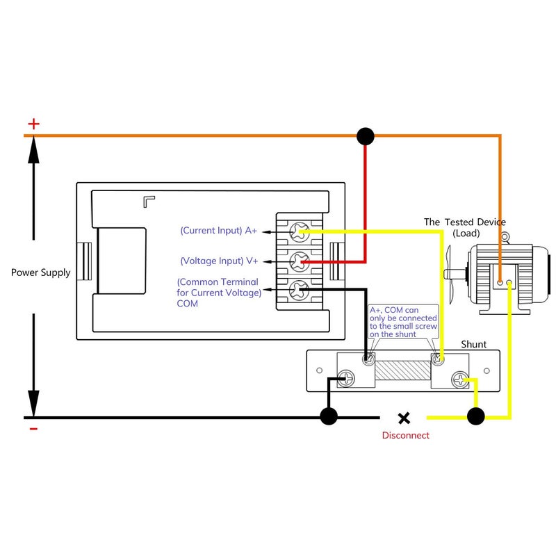 DROK مقياس فولت رقمي DC 4.5-100V مقياس أمبير مقياس متعدد الاستخدامات، مقياس أمبير DC مقياس جهد، مقياس تيار 0-50A، جهاز اختبار فولت LED لبطارية محرك السيارات - Image 2